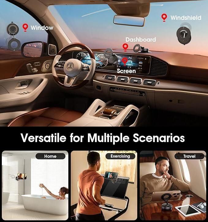 Vacuum Suction Magnetic Phone Holder